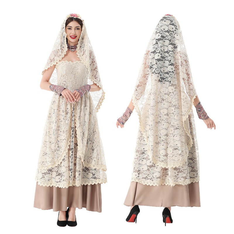 Lace Dress - Abito lungo vintage in pizzo per