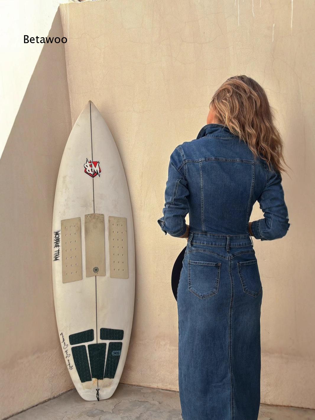 Abito midi in denim nero da do - Midi Dress recensione e prezzo